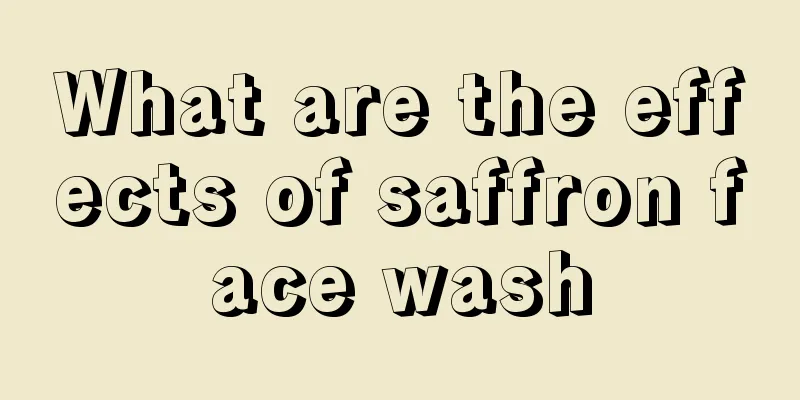 What are the effects of saffron face wash