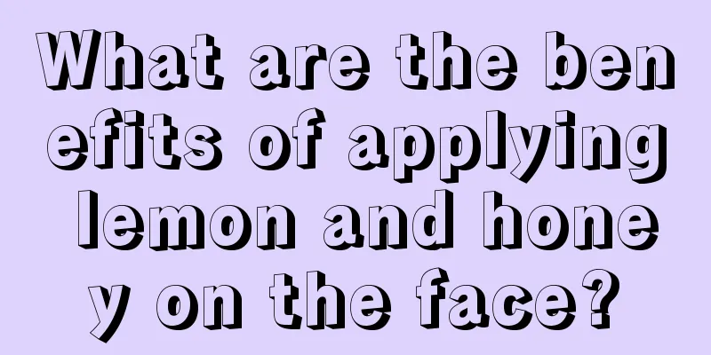 What are the benefits of applying lemon and honey on the face?