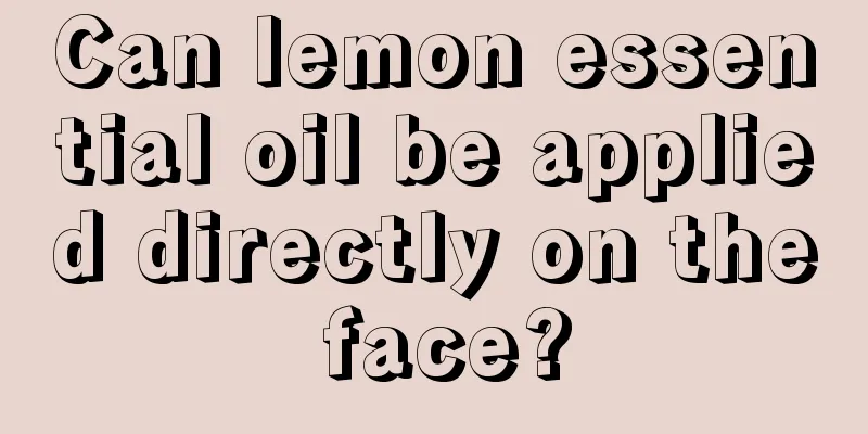 Can lemon essential oil be applied directly on the face?