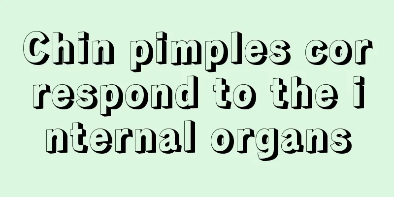 Chin pimples correspond to the internal organs