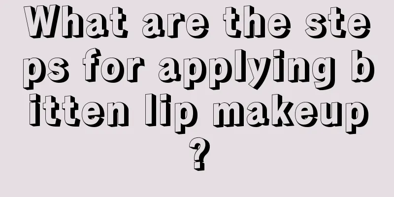 What are the steps for applying bitten lip makeup?