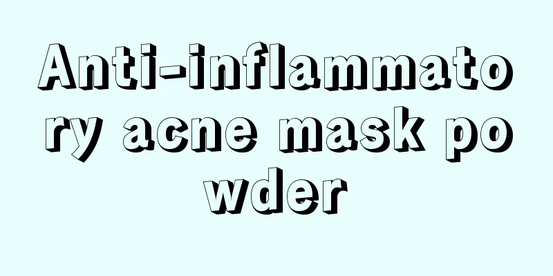 Anti-inflammatory acne mask powder