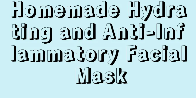 Homemade Hydrating and Anti-Inflammatory Facial Mask