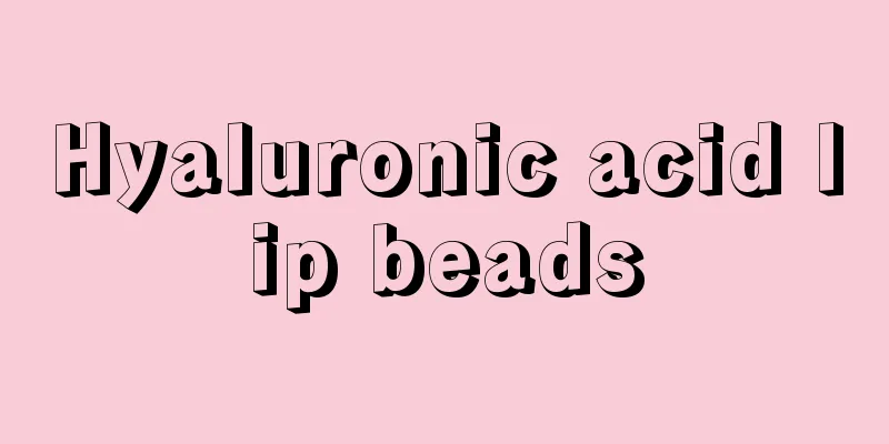 Hyaluronic acid lip beads