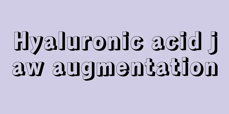 Hyaluronic acid jaw augmentation