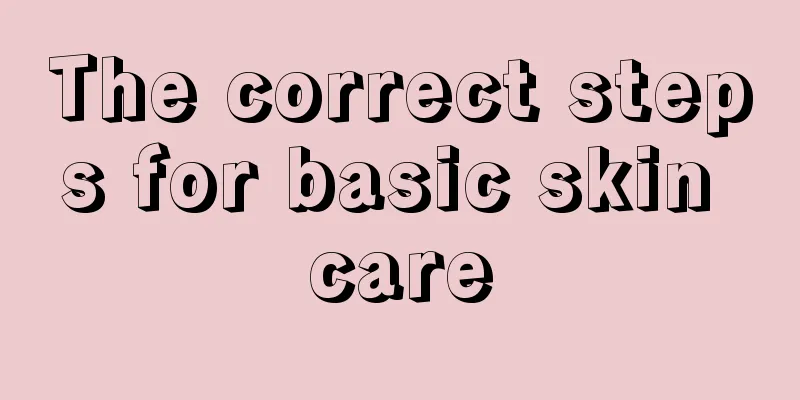 The correct steps for basic skin care