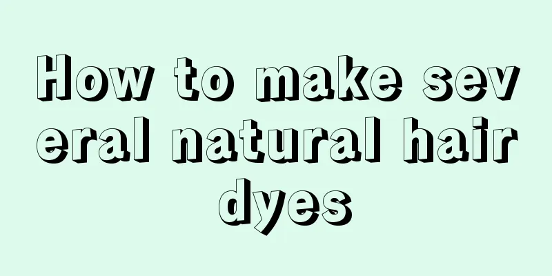 How to make several natural hair dyes