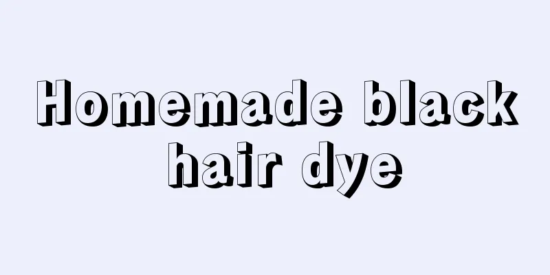 Homemade black hair dye