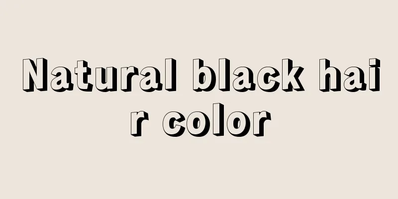 Natural black hair color