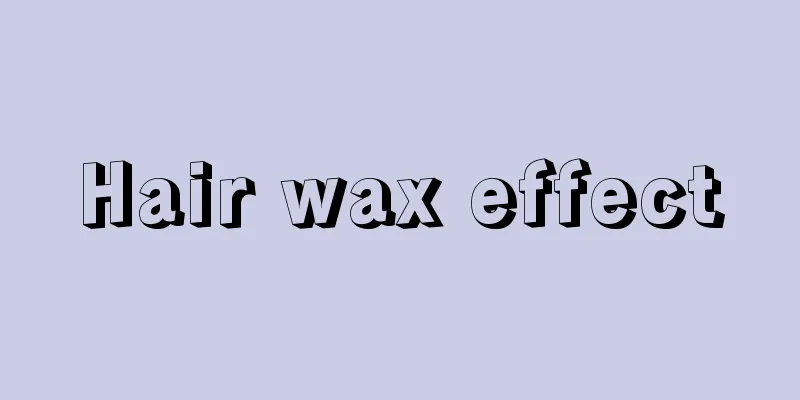 Hair wax effect