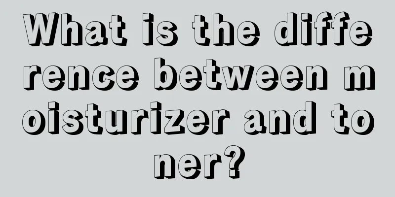 What is the difference between moisturizer and toner?