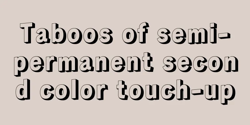 Taboos of semi-permanent second color touch-up