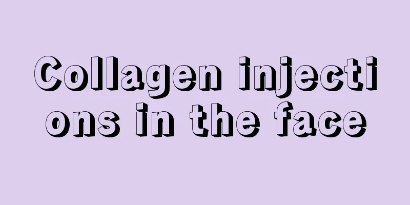 Collagen injections in the face