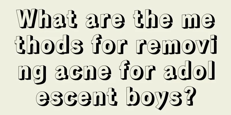 What are the methods for removing acne for adolescent boys?