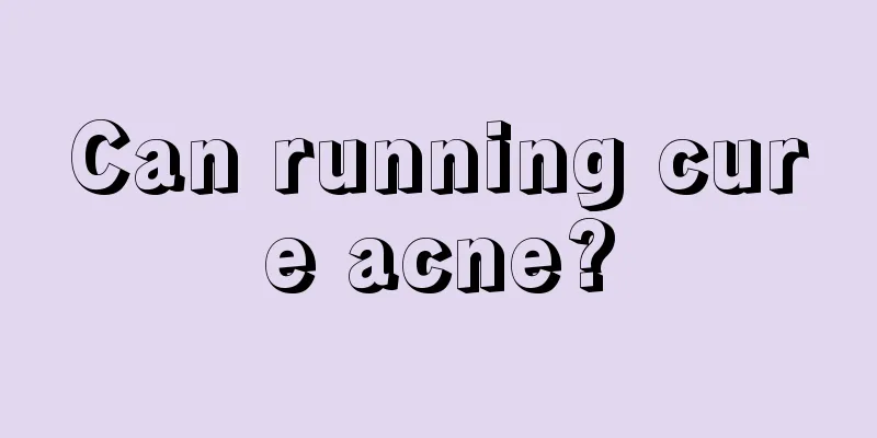 Can running cure acne?