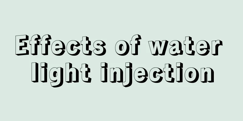 Effects of water light injection