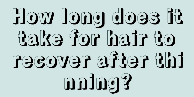 How long does it take for hair to recover after thinning?