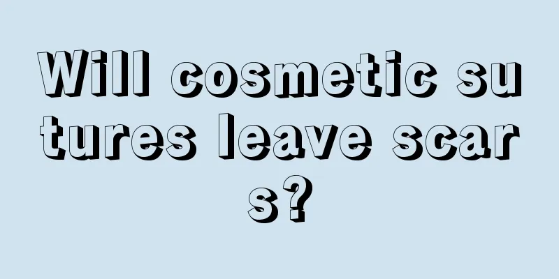 Will cosmetic sutures leave scars?