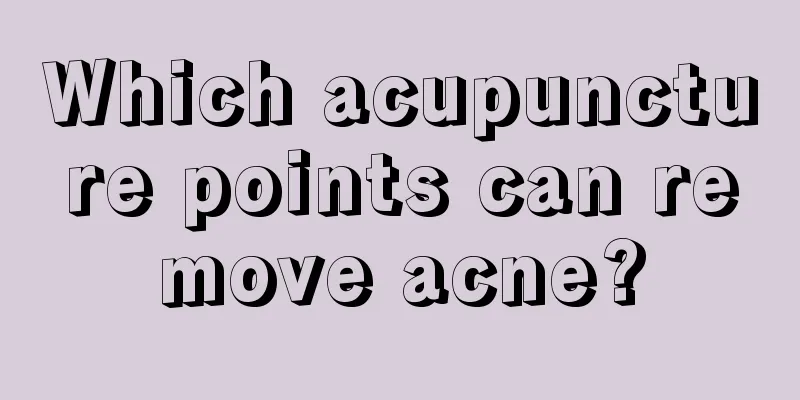 Which acupuncture points can remove acne?