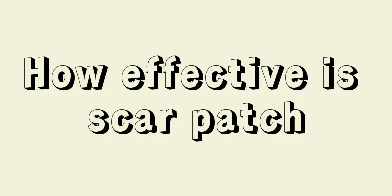 How effective is scar patch