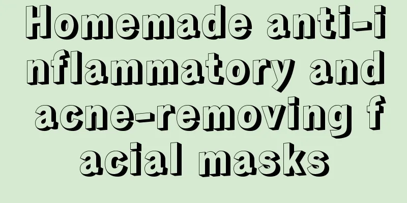 Homemade anti-inflammatory and acne-removing facial masks