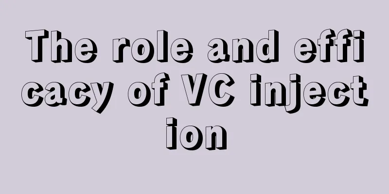 The role and efficacy of VC injection