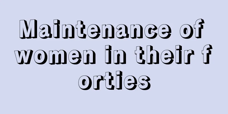 Maintenance of women in their forties