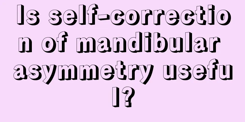 Is self-correction of mandibular asymmetry useful?