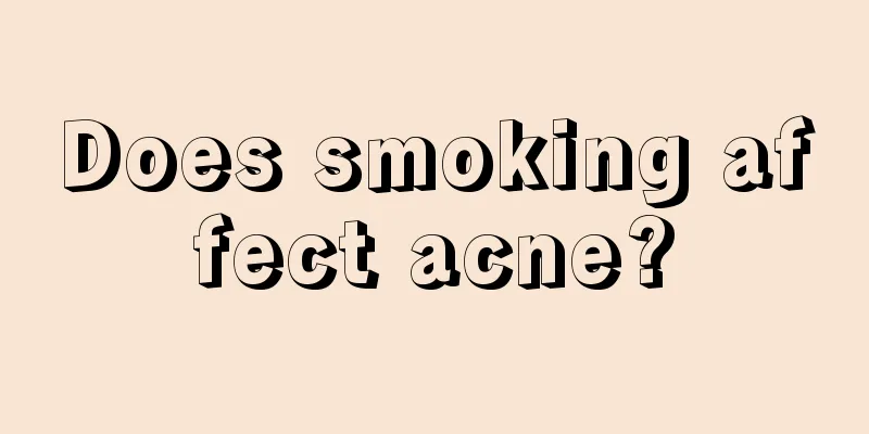 Does smoking affect acne?