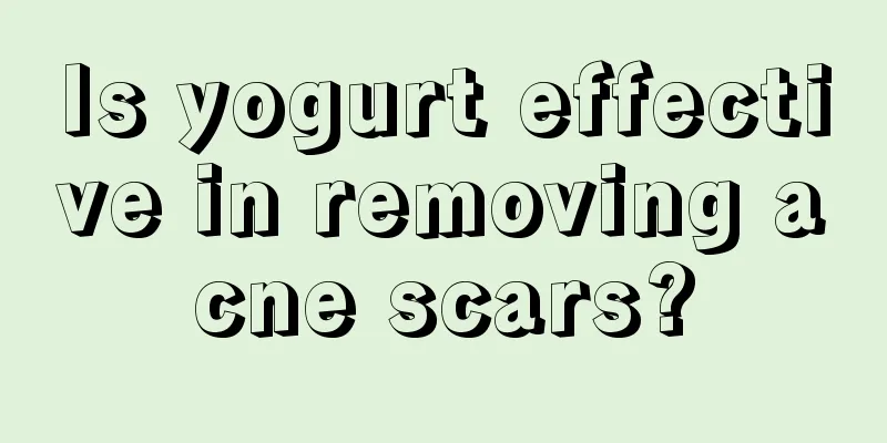 Is yogurt effective in removing acne scars?