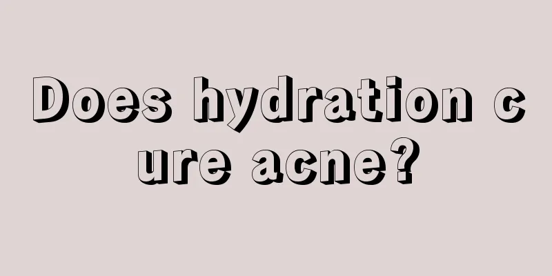 Does hydration cure acne?