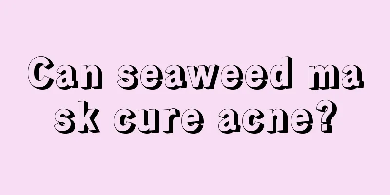 Can seaweed mask cure acne?