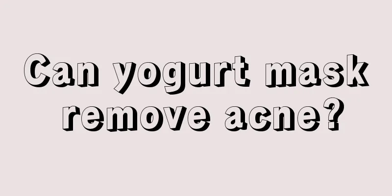 Can yogurt mask remove acne?