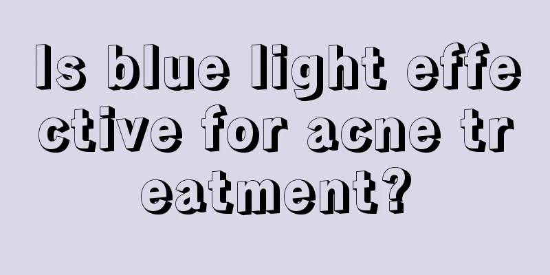 Is blue light effective for acne treatment?