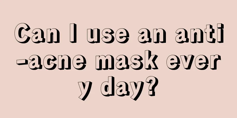 Can I use an anti-acne mask every day?