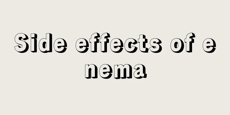 Side effects of enema