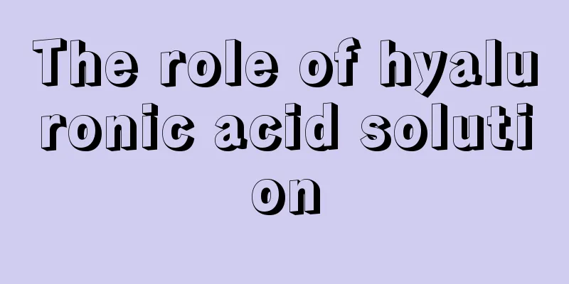 The role of hyaluronic acid solution