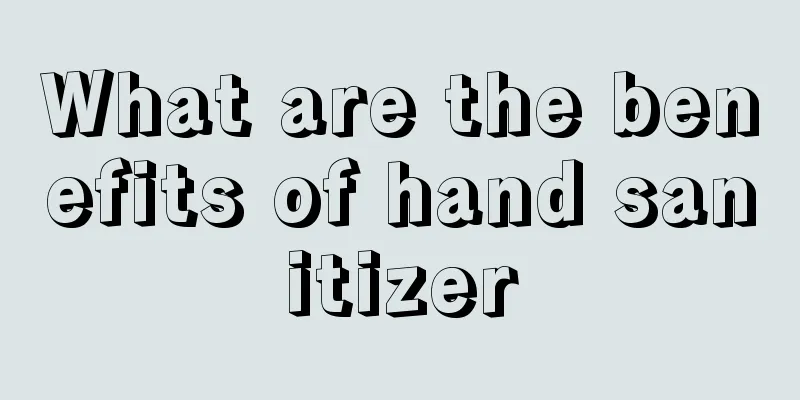 What are the benefits of hand sanitizer