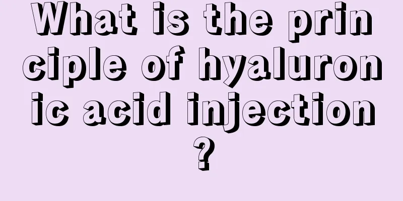 What is the principle of hyaluronic acid injection?