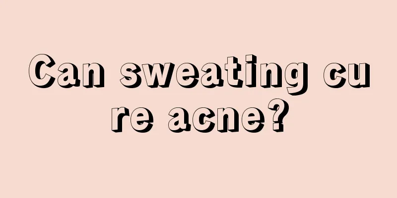 Can sweating cure acne?