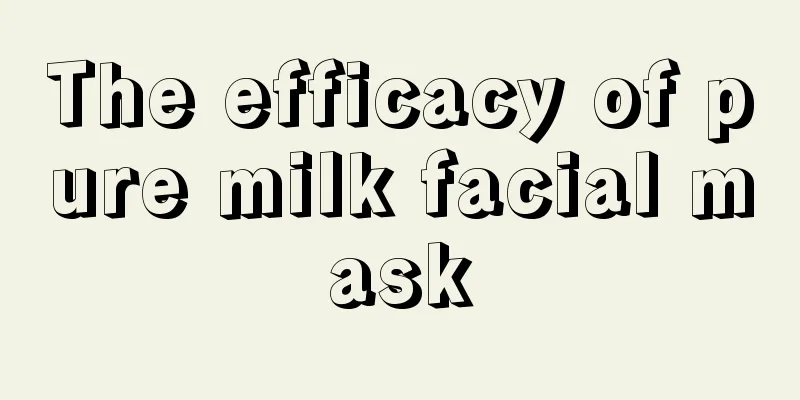 The efficacy of pure milk facial mask