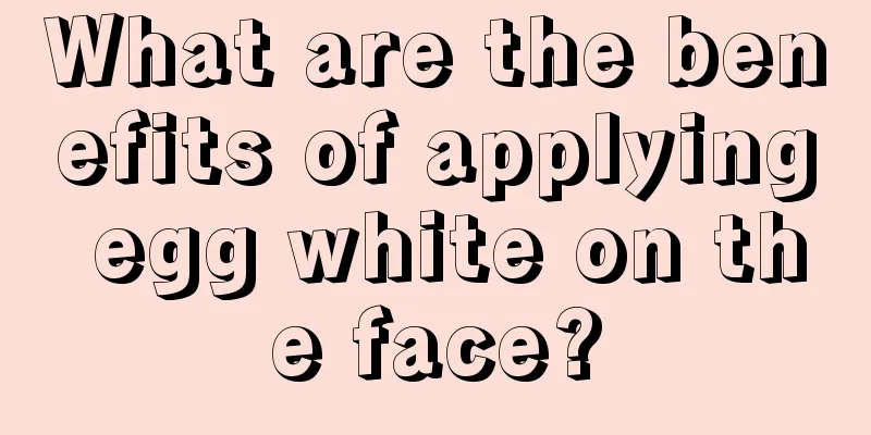 What are the benefits of applying egg white on the face?