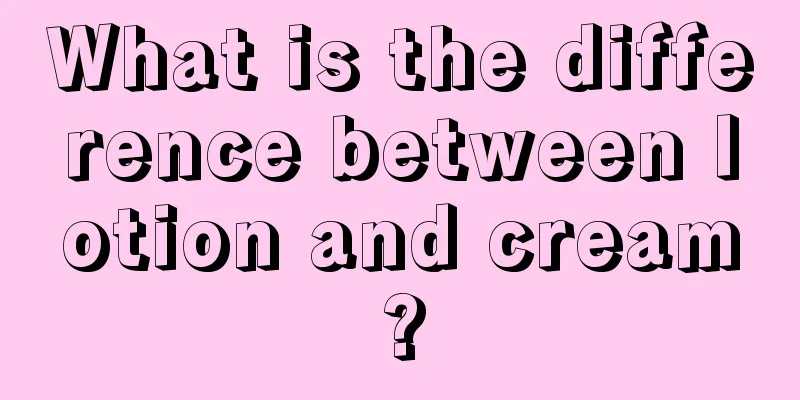 What is the difference between lotion and cream?