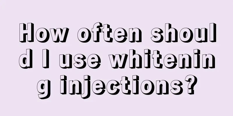 How often should I use whitening injections?