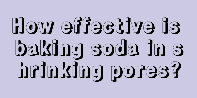 How effective is baking soda in shrinking pores?