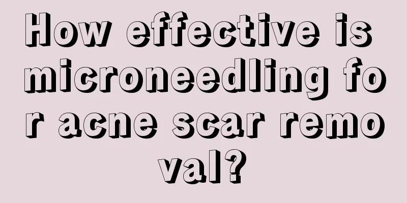 How effective is microneedling for acne scar removal?