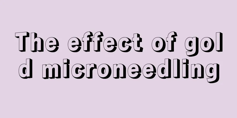 The effect of gold microneedling