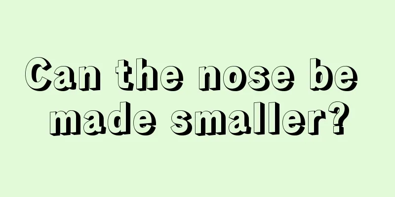 Can the nose be made smaller?