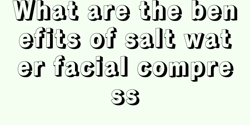 What are the benefits of salt water facial compress