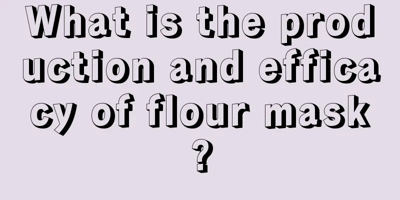 What is the production and efficacy of flour mask?